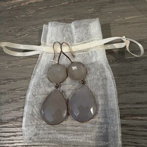 Chic Silver Drop Earrings